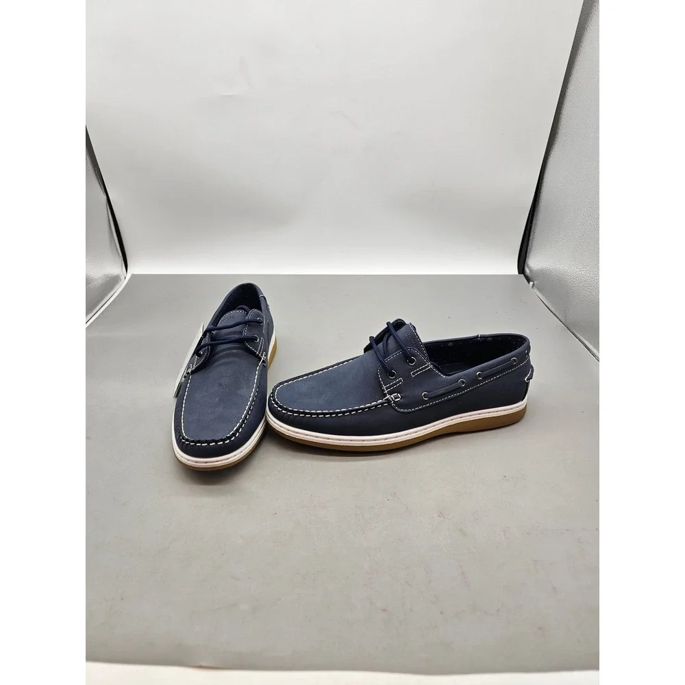 Aston Marc Sail-01 Mens Navy Blue Boat Shoes‎ Deck Shoes Size 9 H-7032